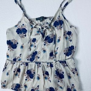 Don't Ask Why Silk Spaghetti Strap Floral Cami